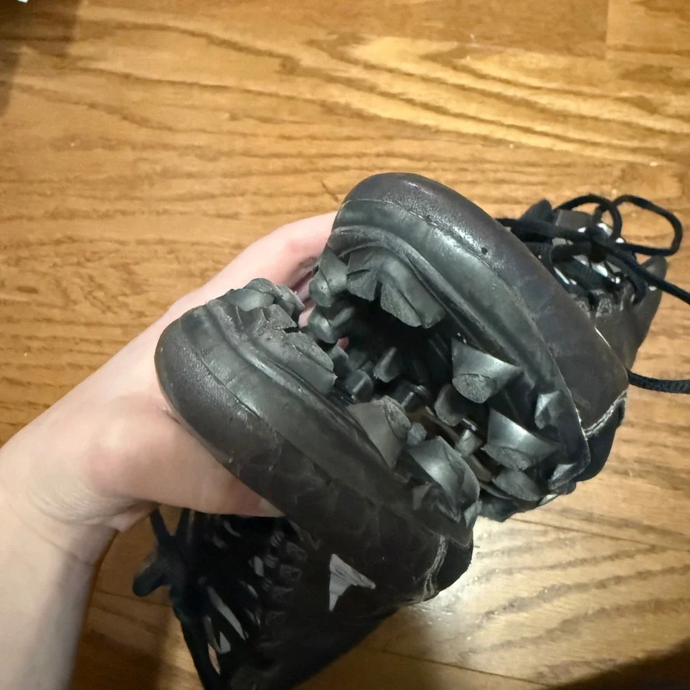 Nike Alpha Dynamic Fit Football Cleats Black White‎ Size 7.5